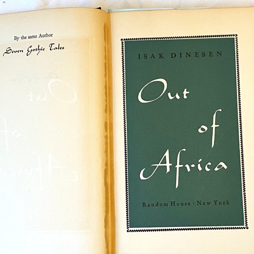 Out of Africa (1st Ed.) by Isak Dinesen